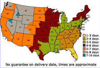 U.S. Shipping times